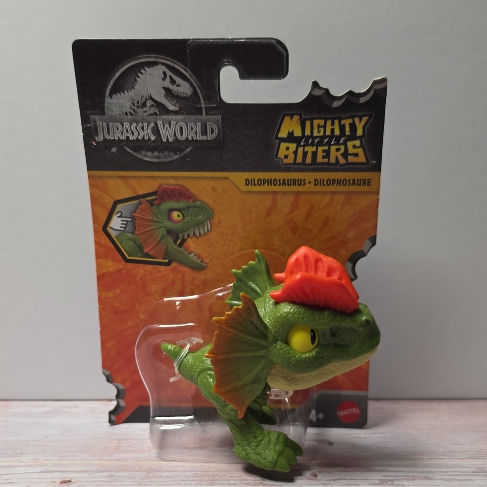 Mattel Jurassic World Mighty Little Biters Dilophosaurus Action Figure